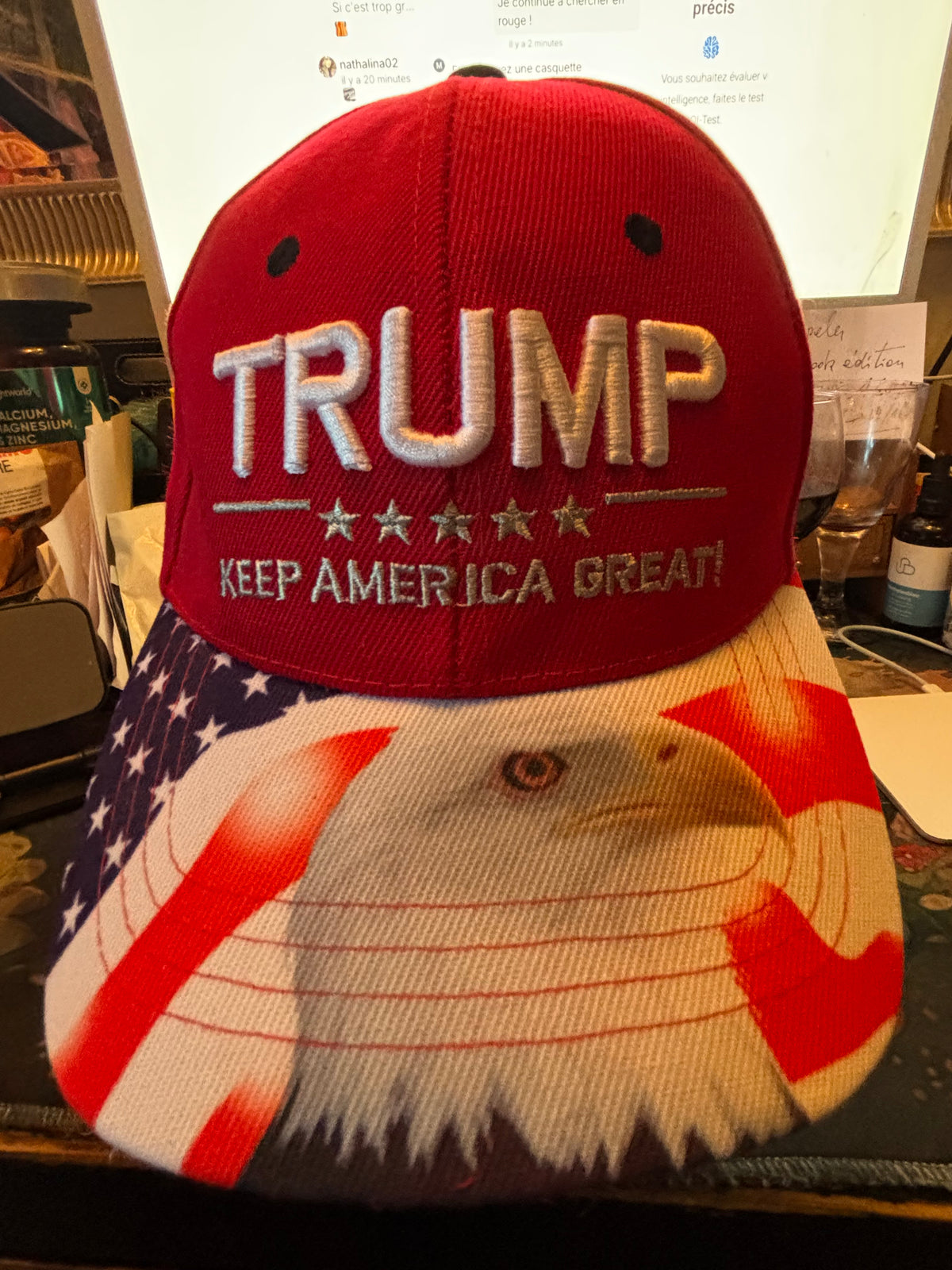 🇺🇸🦅 CASQUETTE TRUMP AIGLE AMÉRICAIN 🦅🇺🇸