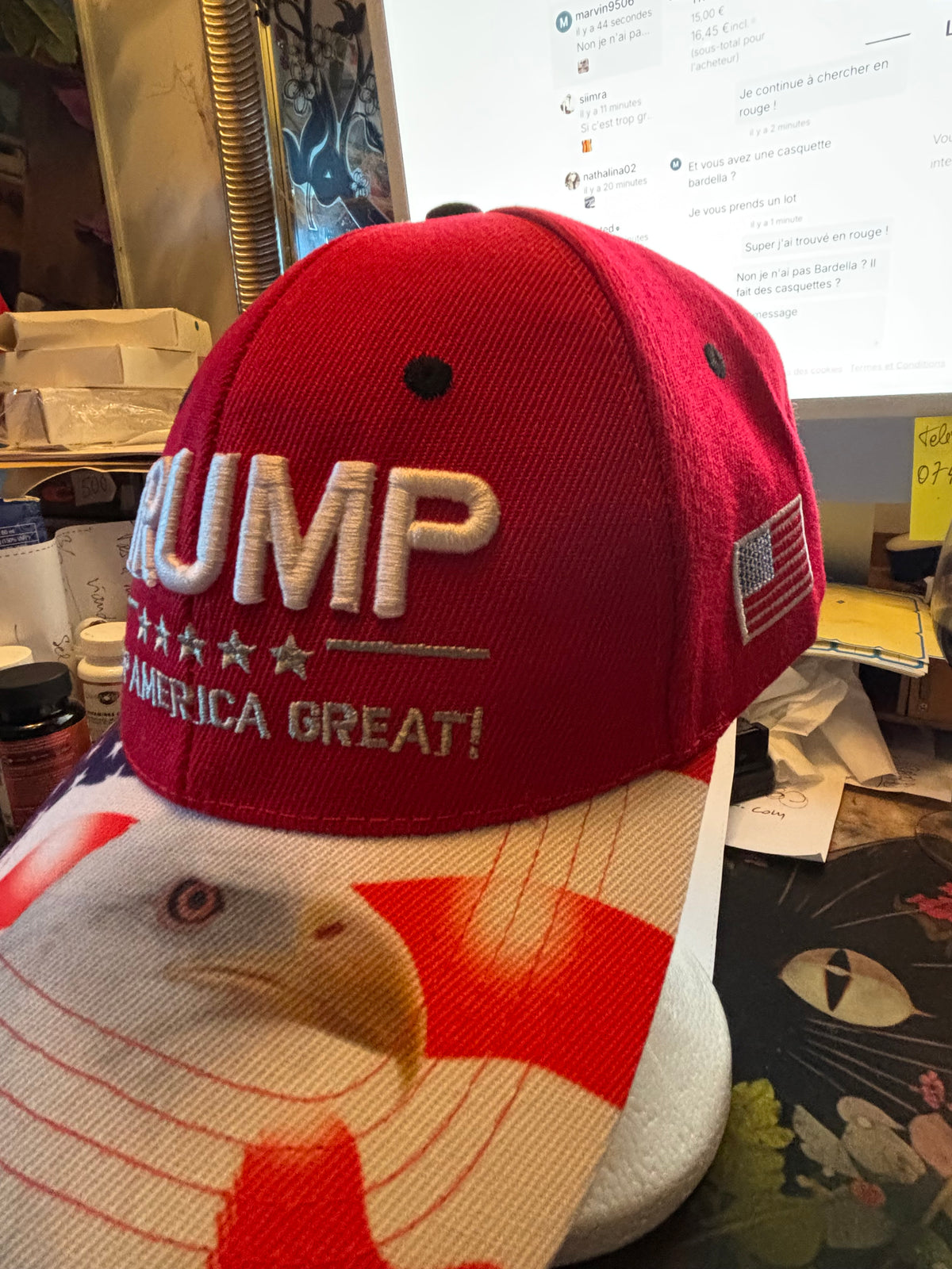🇺🇸🦅 CASQUETTE TRUMP AIGLE AMÉRICAIN 🦅🇺🇸