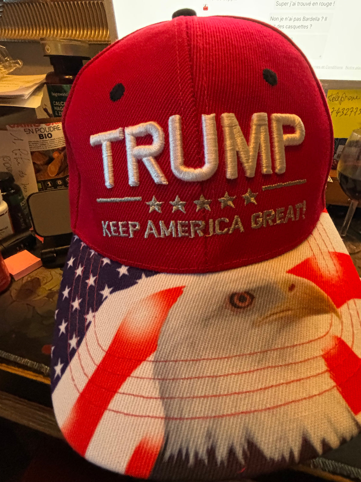 🇺🇸🦅 CASQUETTE TRUMP AIGLE AMÉRICAIN 🦅🇺🇸