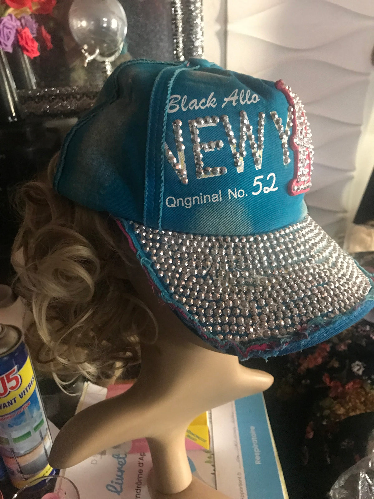 Casquette Bling Bling Y2K – Strass – Style Street / Rap