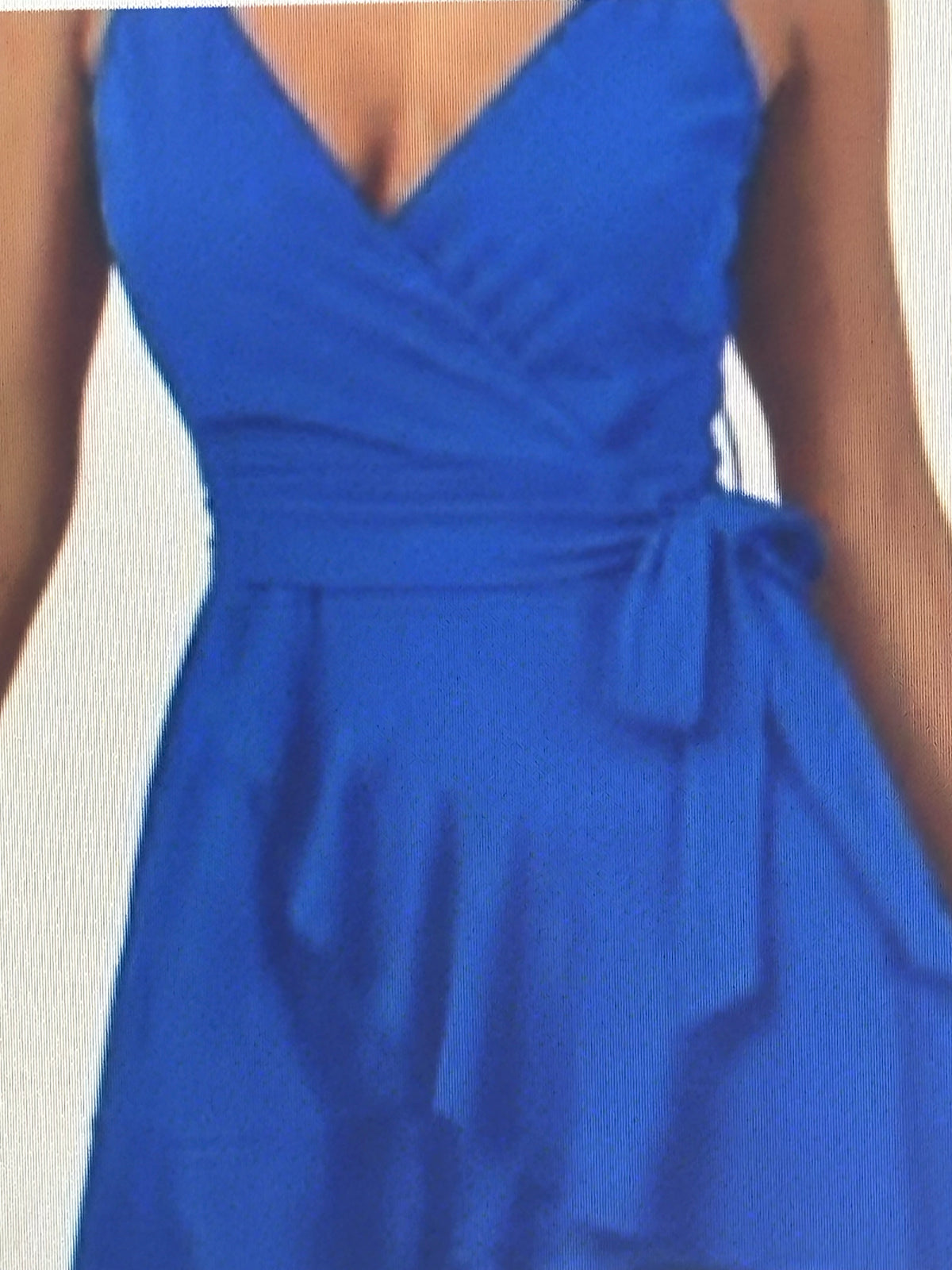 💙 ROBE BLEUE COURTE ÉLÉGANTE – TAILLE S – SHORT INTÉGRÉ – EFFET PUSH-UP 💙
