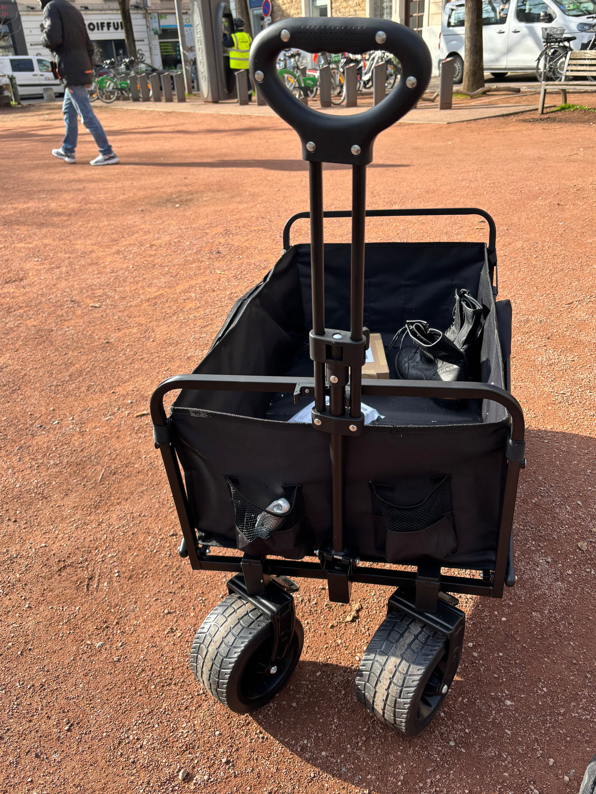 Grand Chariot de Jardin Tout-Terrain Pliable