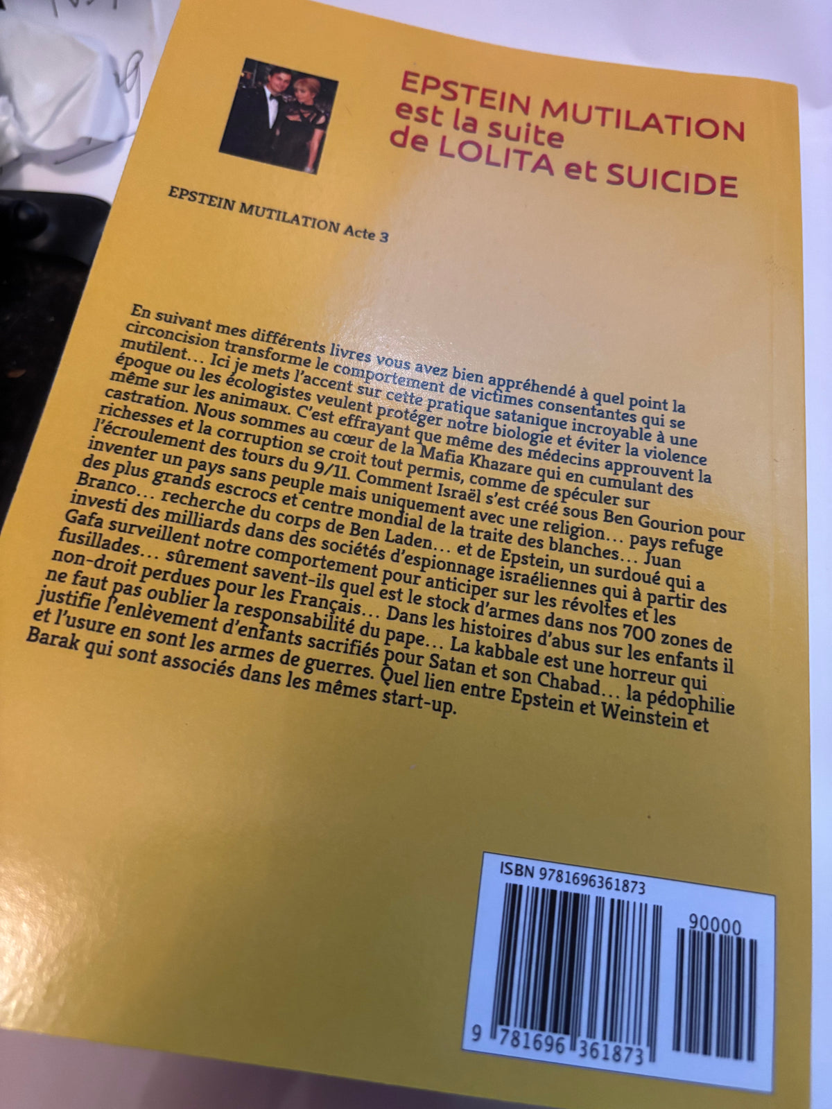 LOT 3 livres Epstein – Trilogie Top Secret 🔐