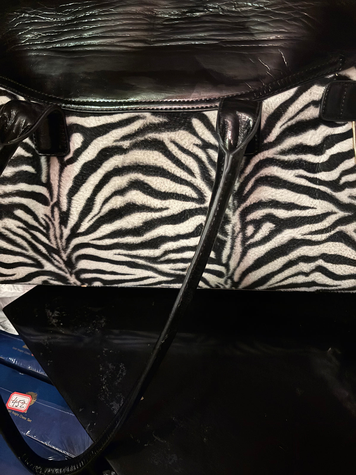 Sac luxe zèbre POMPÖÖS Harald Glööckler