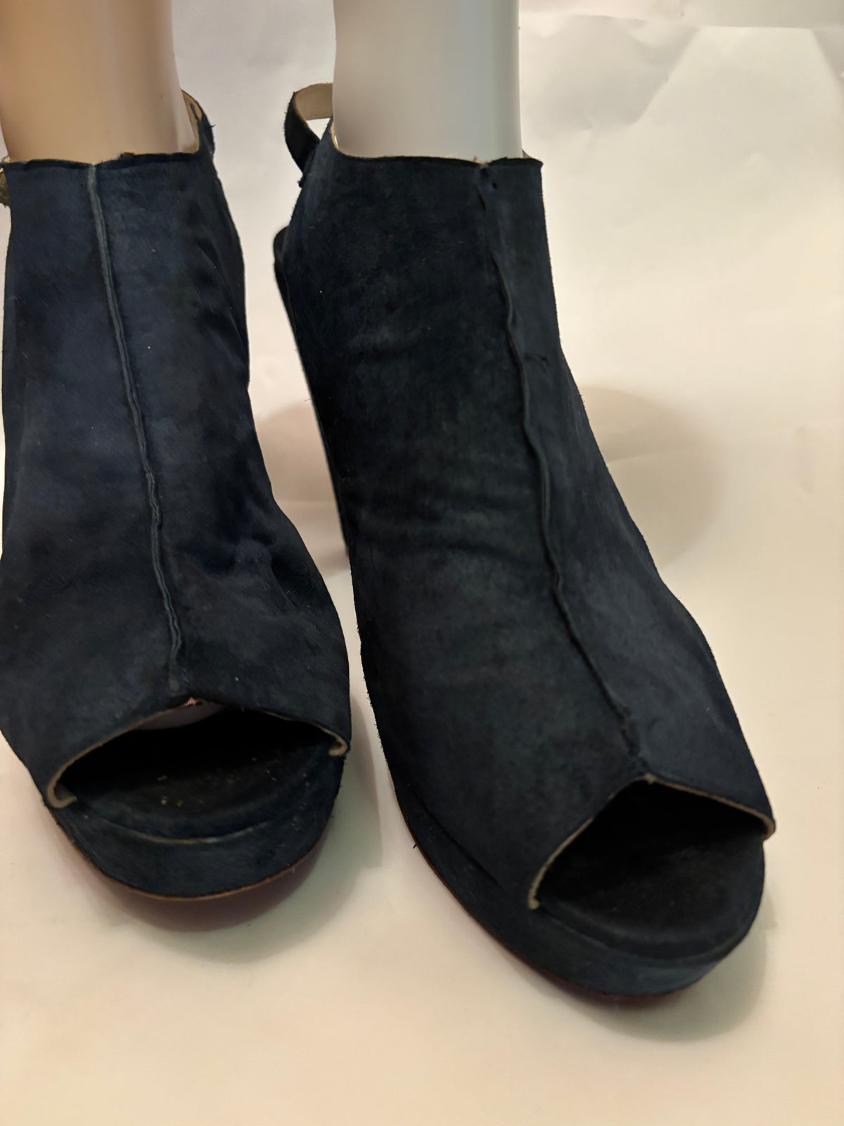🔥 Escarpins bleu nuit cuir italien – Pointure 47 – Talon 12 cm 💙 👉