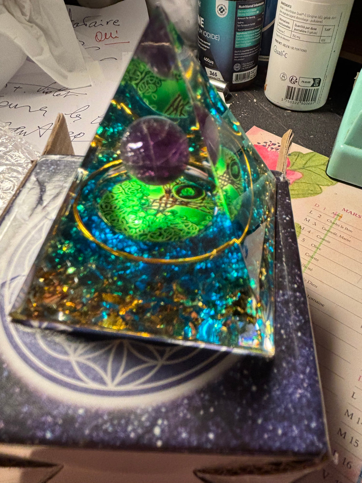 Decorative energy pyramid