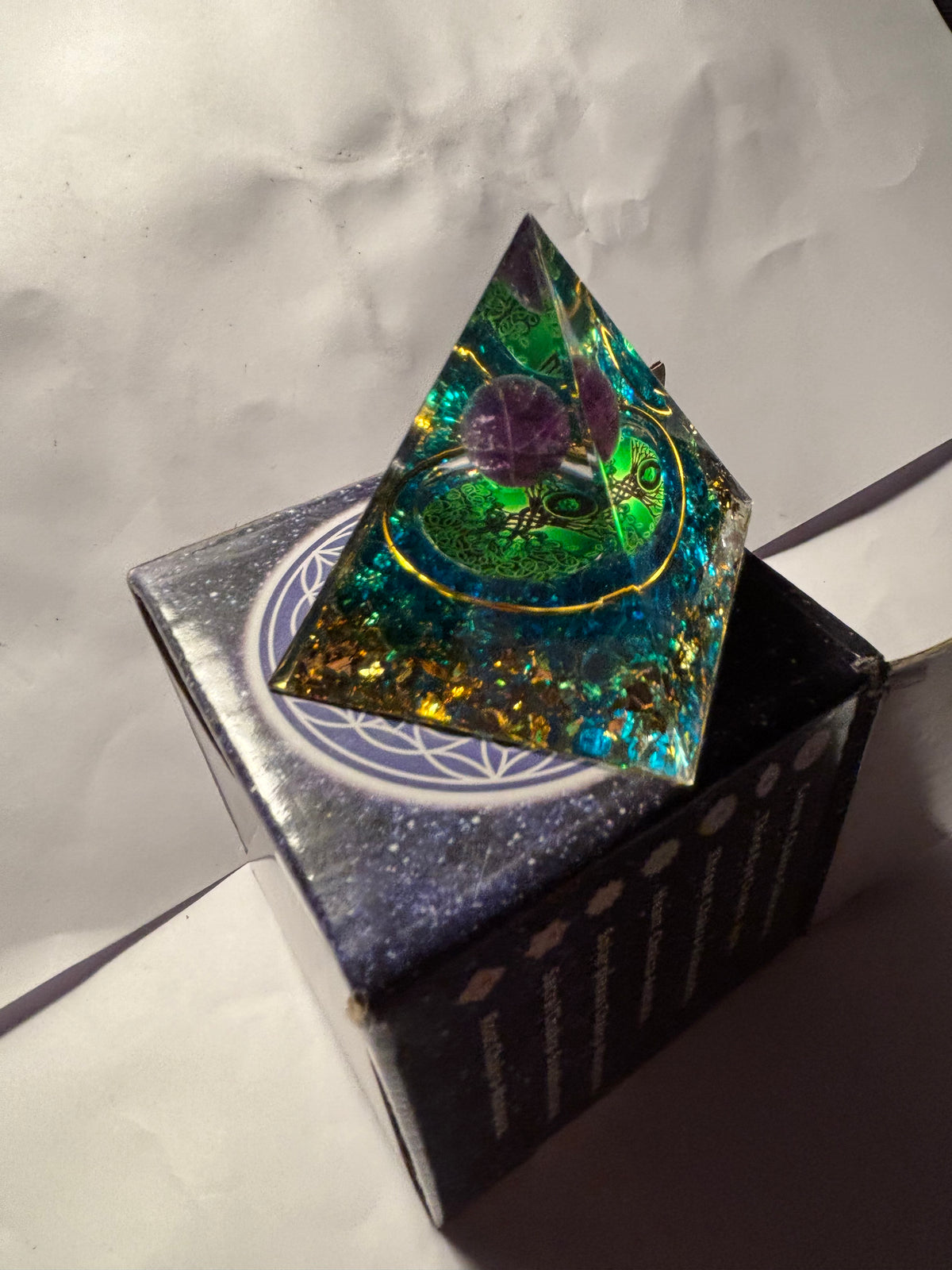 Decorative energy pyramid