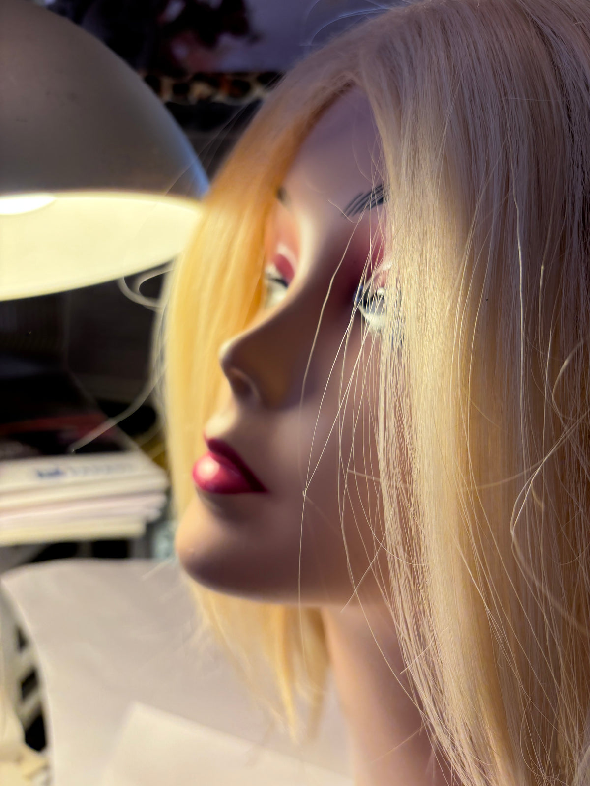 Modern white wig