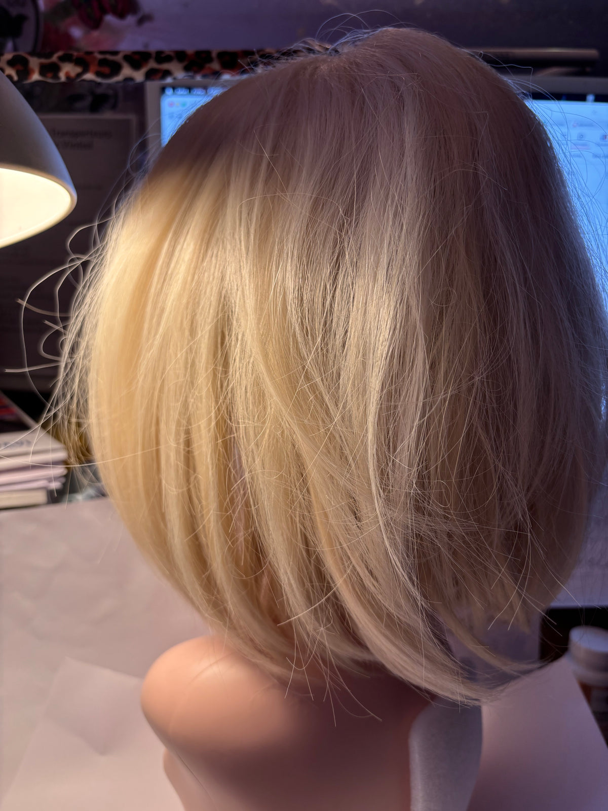 Modern white wig