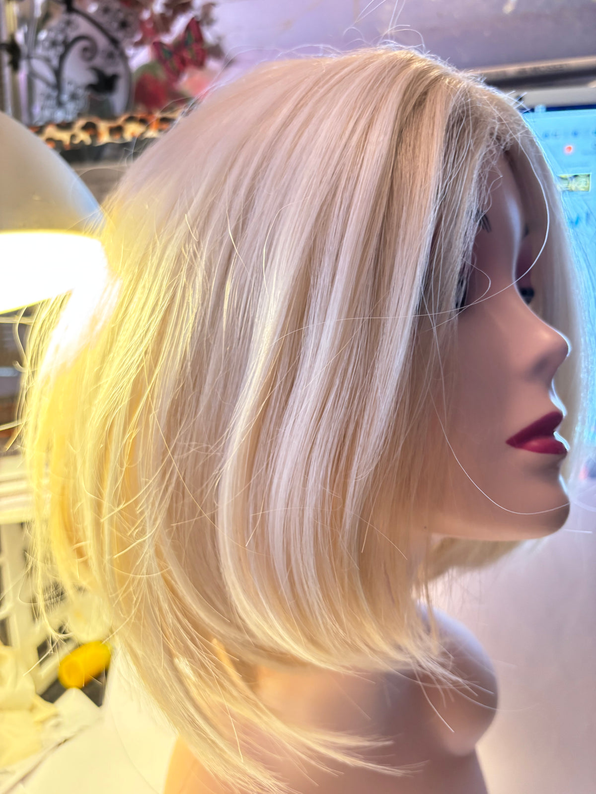 Modern white wig