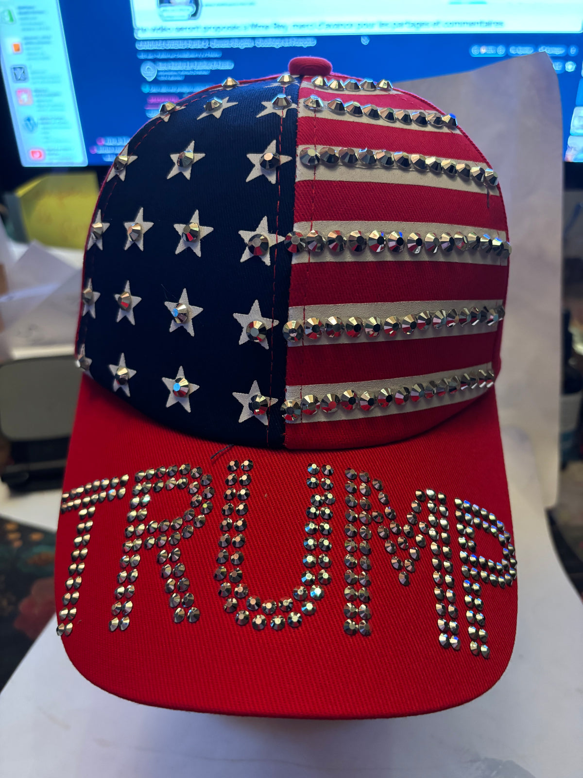 🇺🇸 CASQUETTE TRUMP STRASS – ÉDITION LIMITÉE 🇺🇸