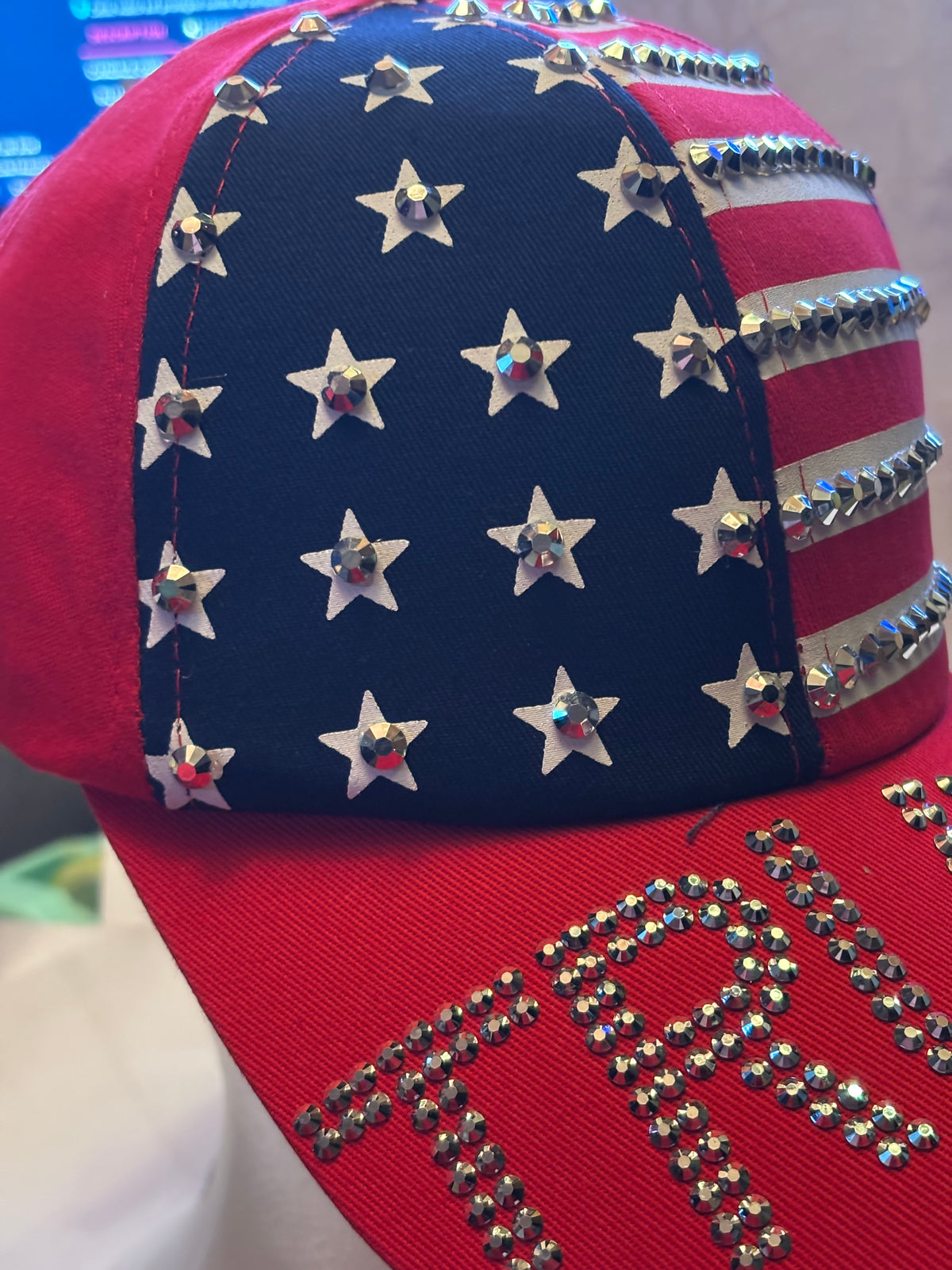 🇺🇸 CASQUETTE TRUMP STRASS – ÉDITION LIMITÉE 🇺🇸