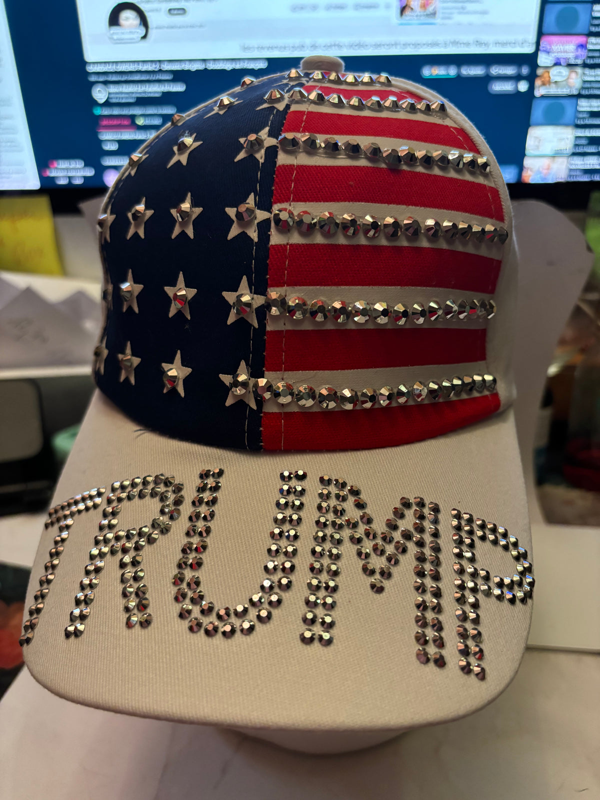 🇺🇸 CASQUETTE TRUMP STRASS – ÉDITION LIMITÉE 🇺🇸
