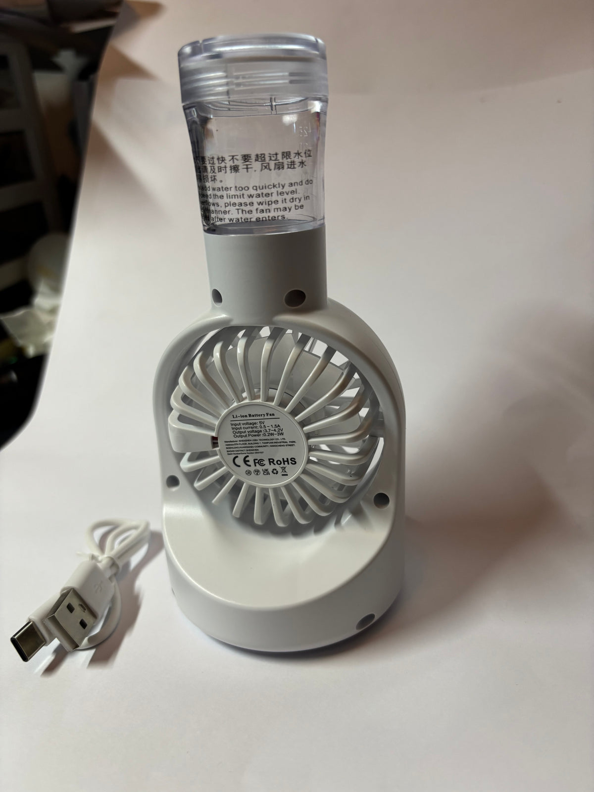✨ VENTILATEUR BRUMISATEUR PORTATIF F6 ✨
