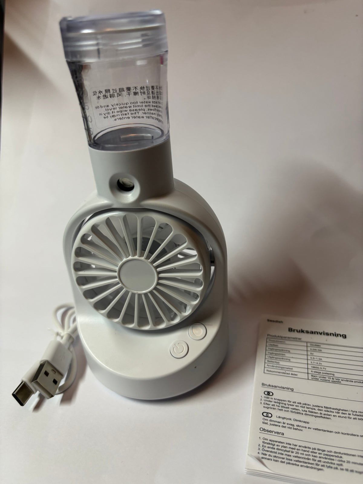 ✨ VENTILATEUR BRUMISATEUR PORTATIF F6 ✨