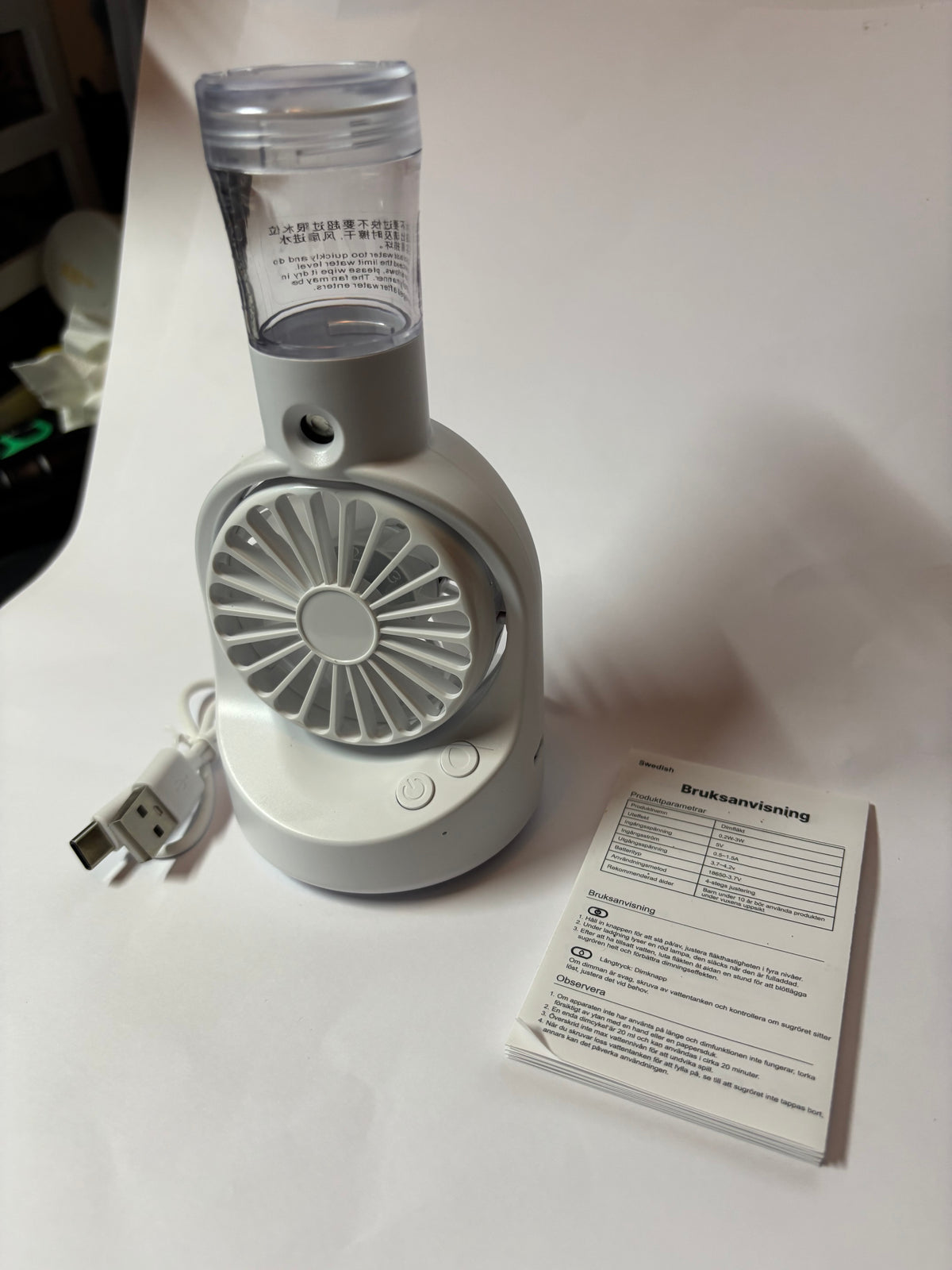 ✨ VENTILATEUR BRUMISATEUR PORTATIF F6 ✨