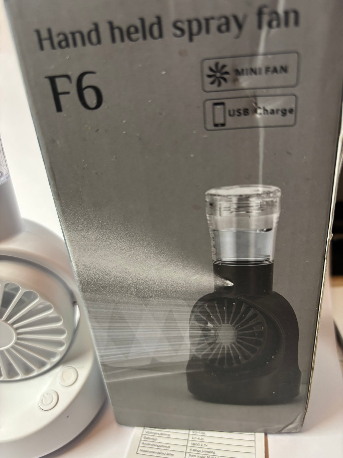 ✨ VENTILATEUR BRUMISATEUR PORTATIF F6 ✨