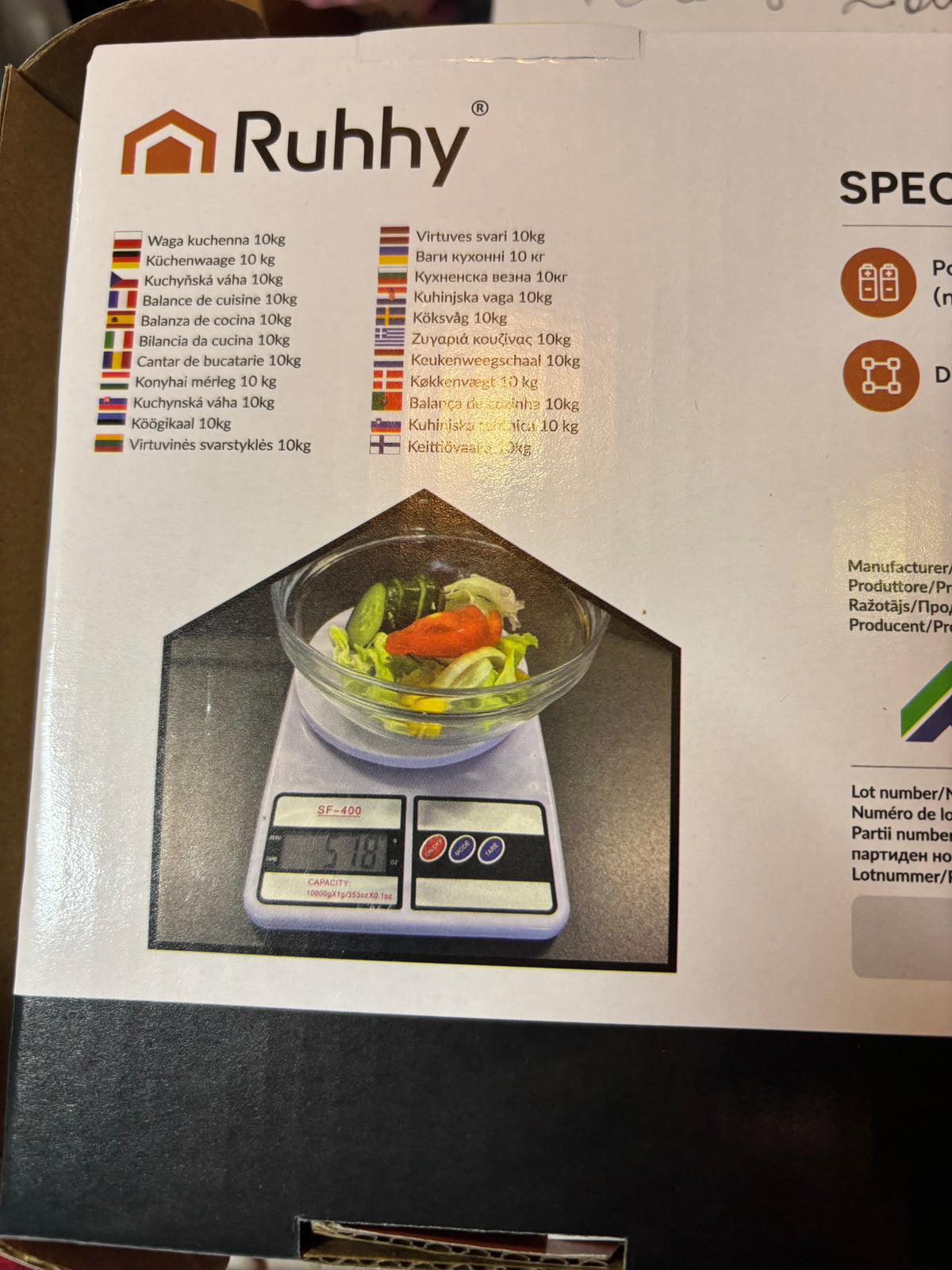 ✨ BALANCE DE CUISINE NUMÉRIQUE 10 KG ✨