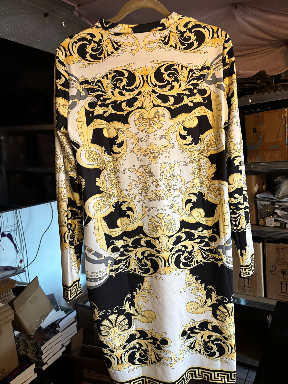 ROBE MOULANTE IMPRIMÉ BAROQUE LUXE