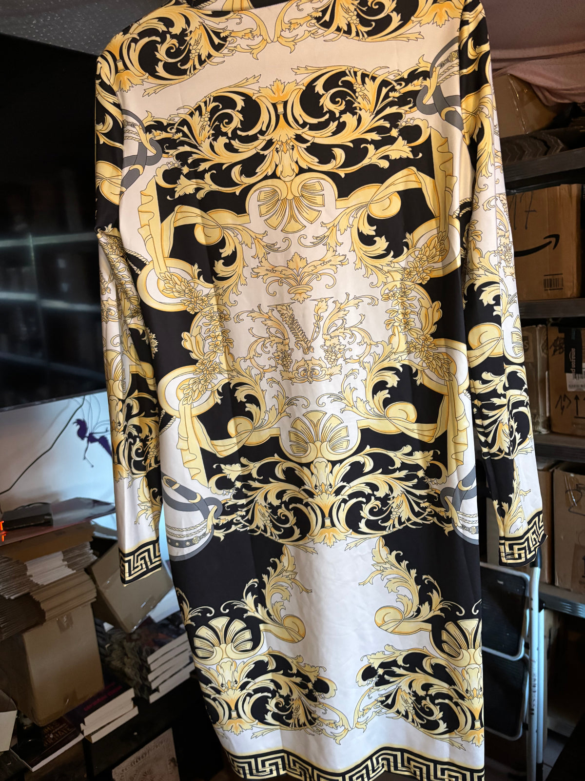 ROBE MOULANTE IMPRIMÉ BAROQUE LUXE
