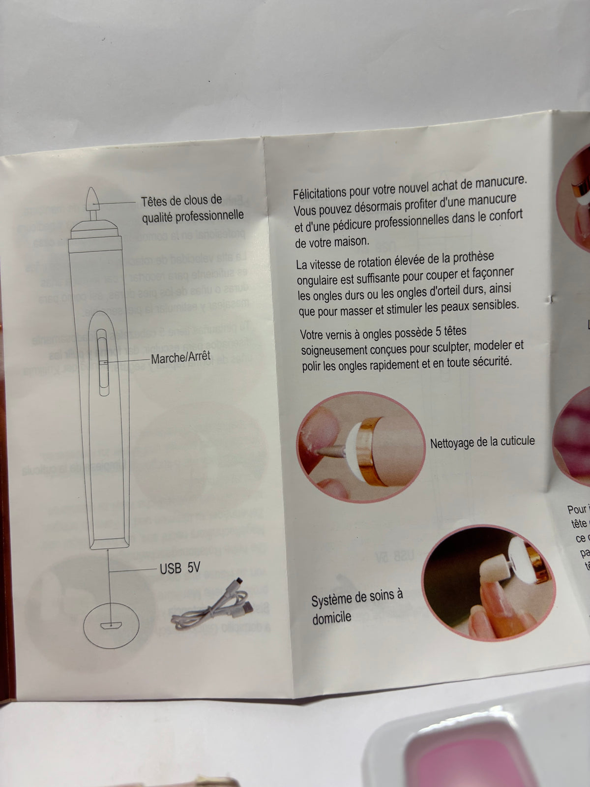 ✨ LIME À ONGLES ÉLECTRIQUE PROFESSIONNELLE USB ✨