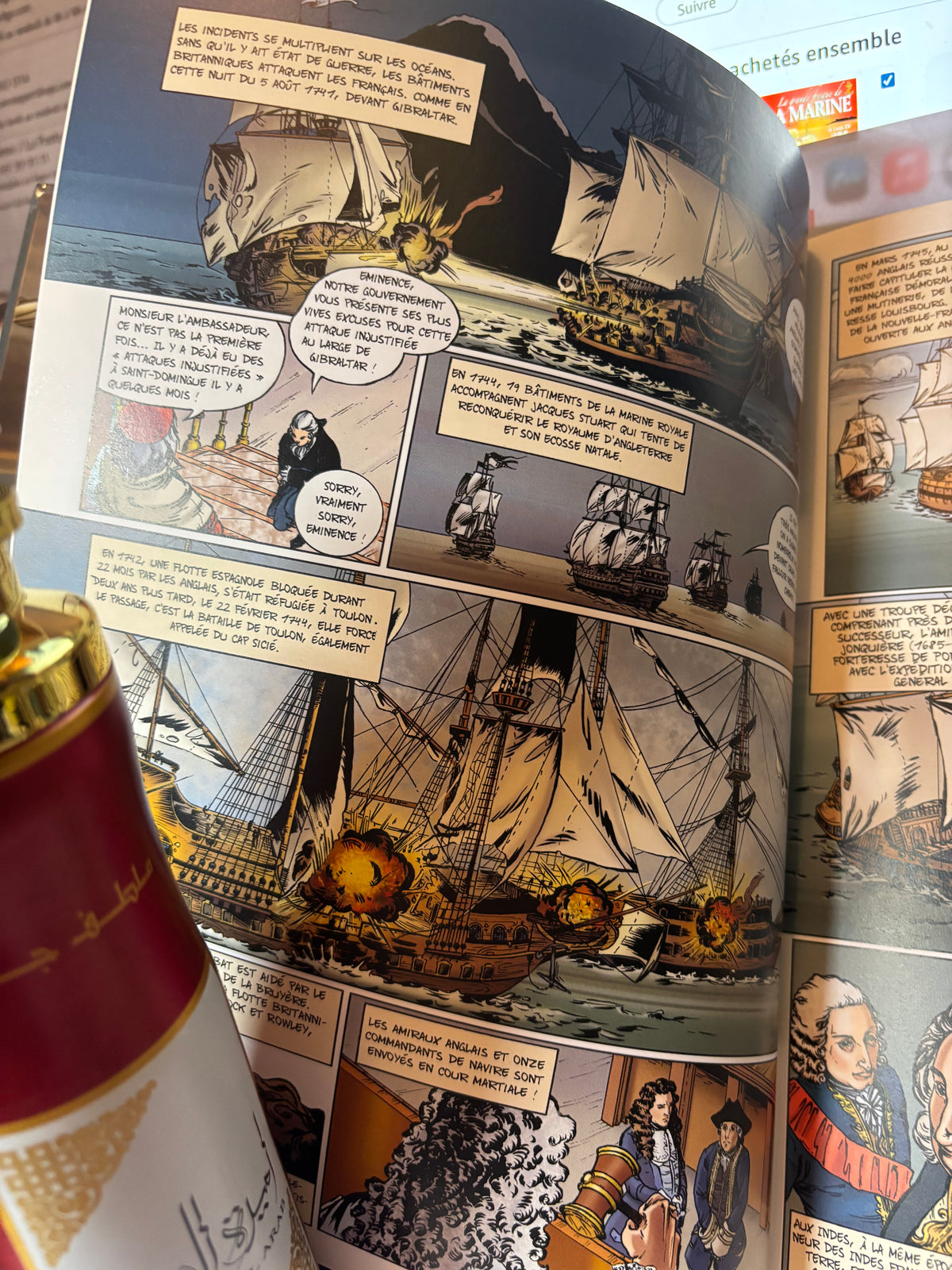 LOT DE 2 SUPERBES BANDES DESSINÉES HISTORIQUES – MARINE & CHEVALIERS DE MALTE 🇫🇷