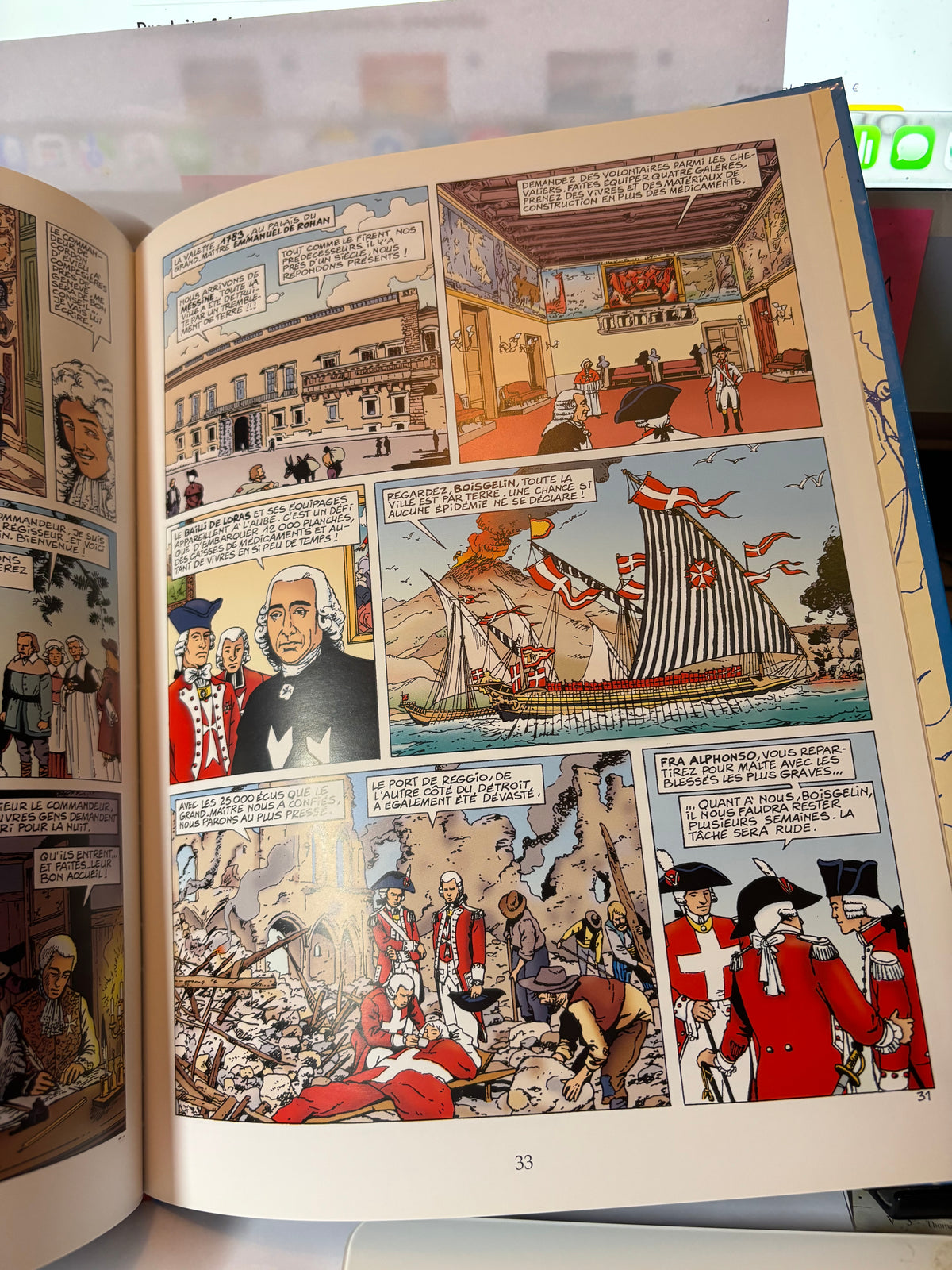 LOT DE 2 SUPERBES BANDES DESSINÉES HISTORIQUES – MARINE & CHEVALIERS DE MALTE 🇫🇷