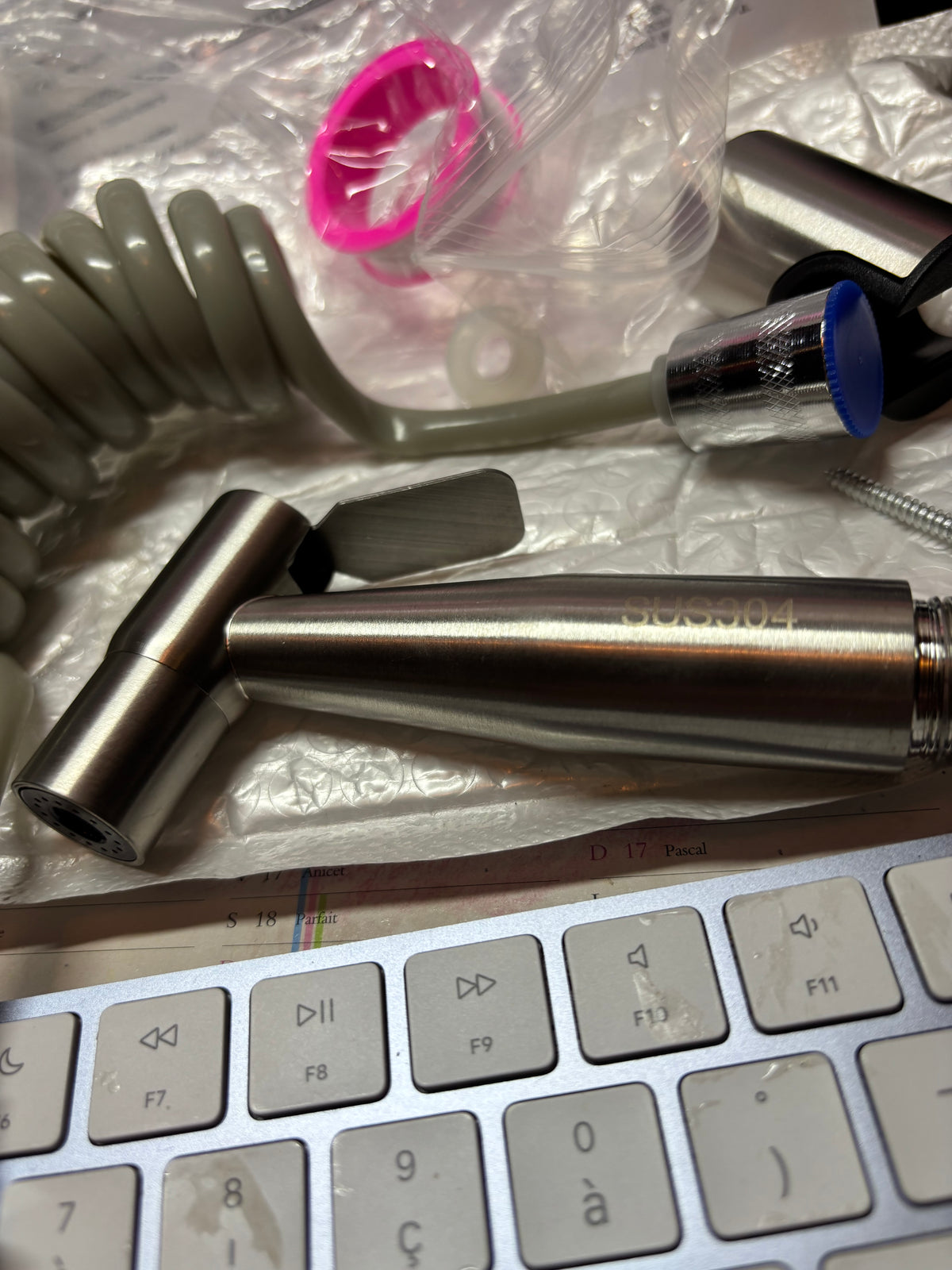 ✨ KIT DOUCHETTE WC / DOUCHE HAUTE PRESSION EN ACIER INOXYDABLE ✨