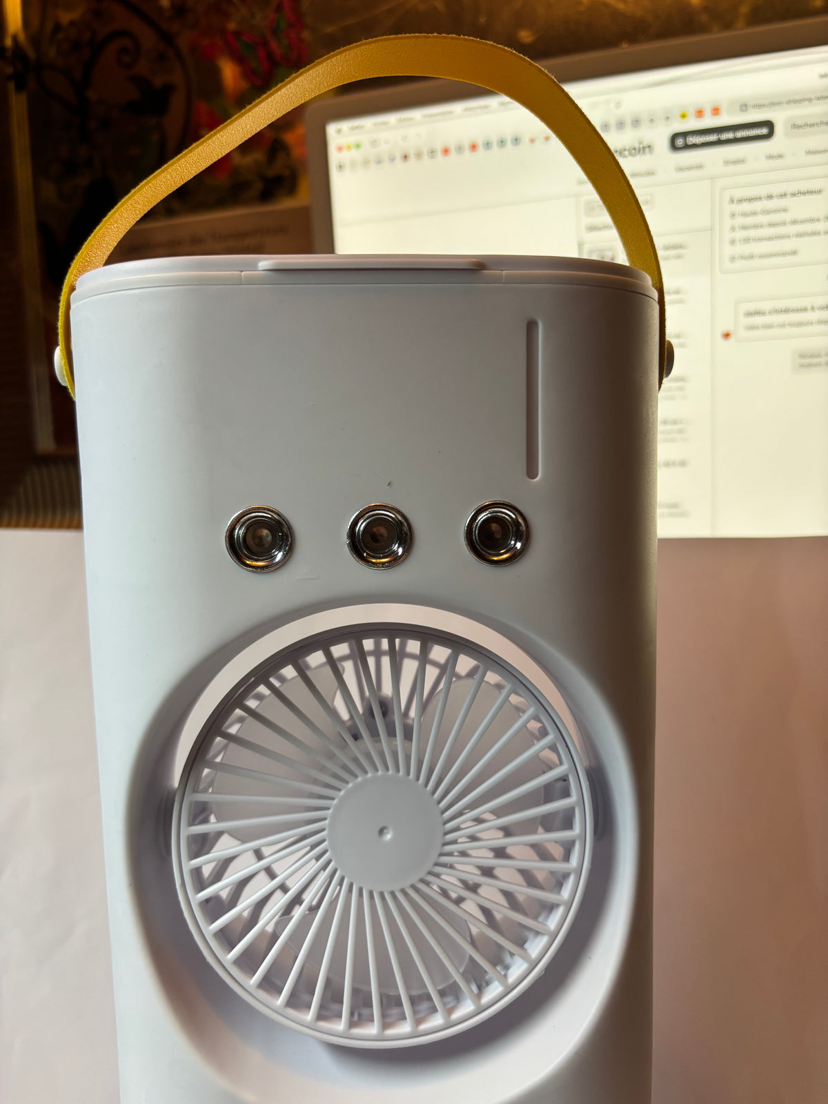 VENTILATEUR BRUMISATEUR DOUBLE TURBINE USB