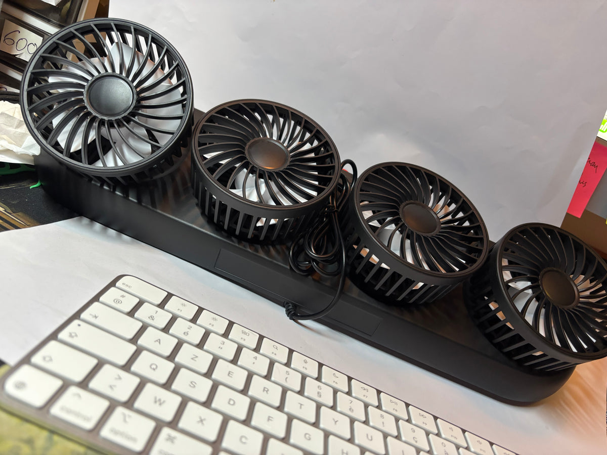 Ventilateur voiture à 4 têtes