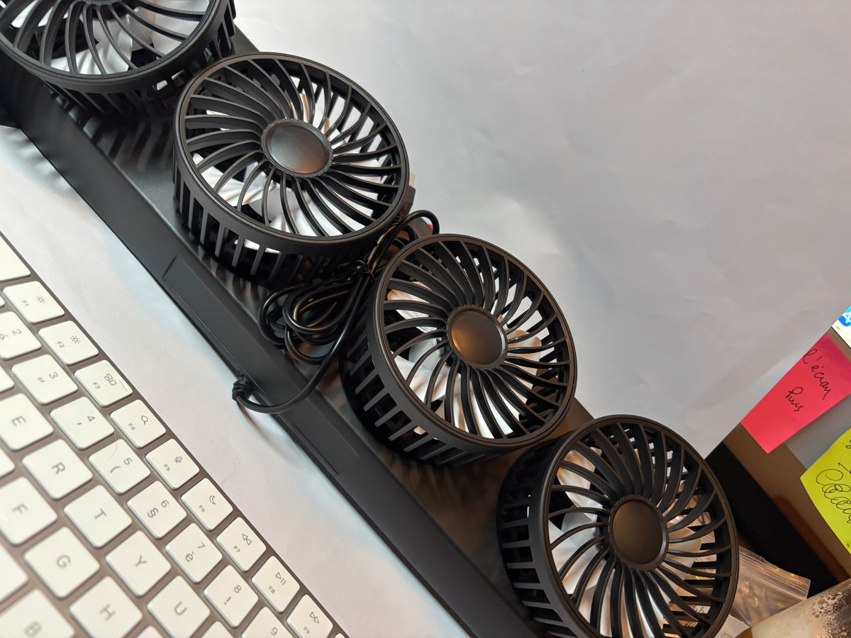 Ventilateur voiture à 4 têtes