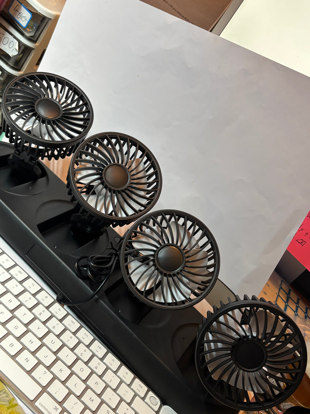 Ventilateur voiture à 4 têtes