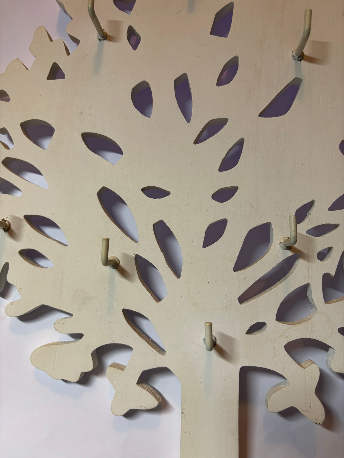 ✨ ARBRE MURAL PORTE-CLÉS & PORTE-BIJOUX BLANC ✨
