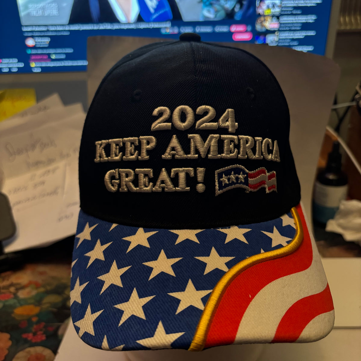 CASQUETTE COLLECTOR ÉTOILES & DRAPEAU USA