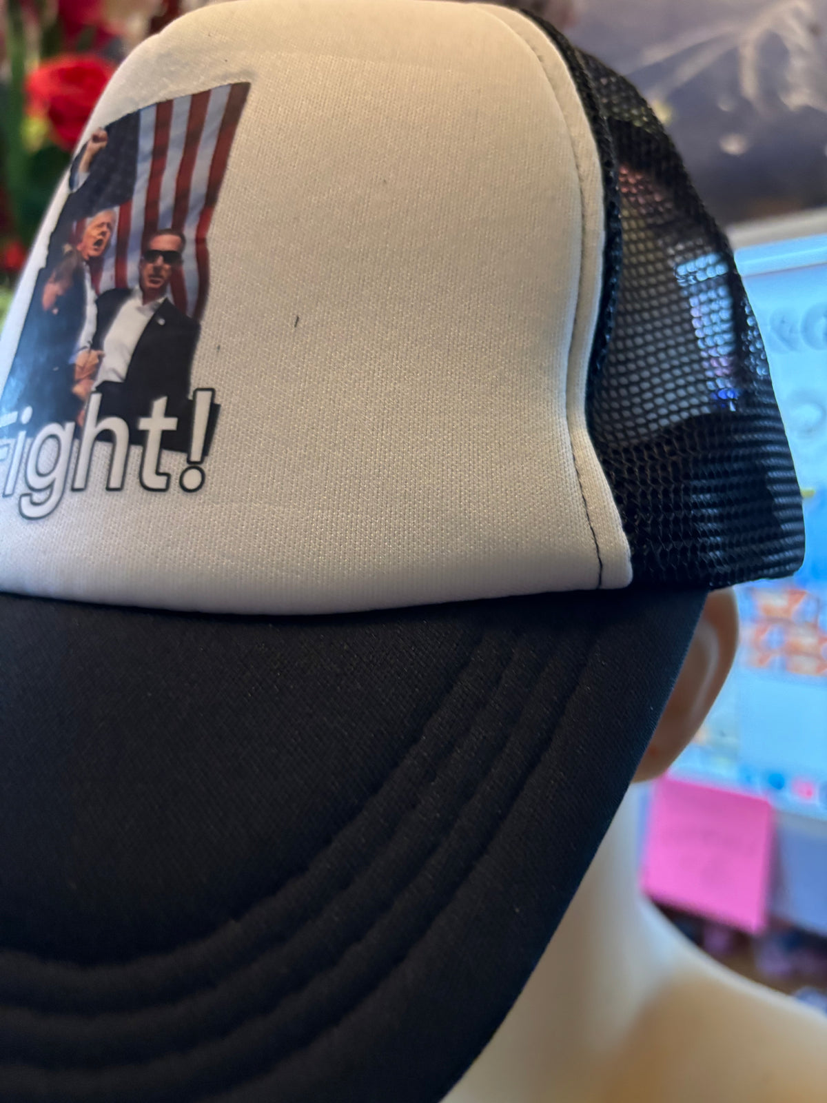 Casquette Trump blanche/bleue