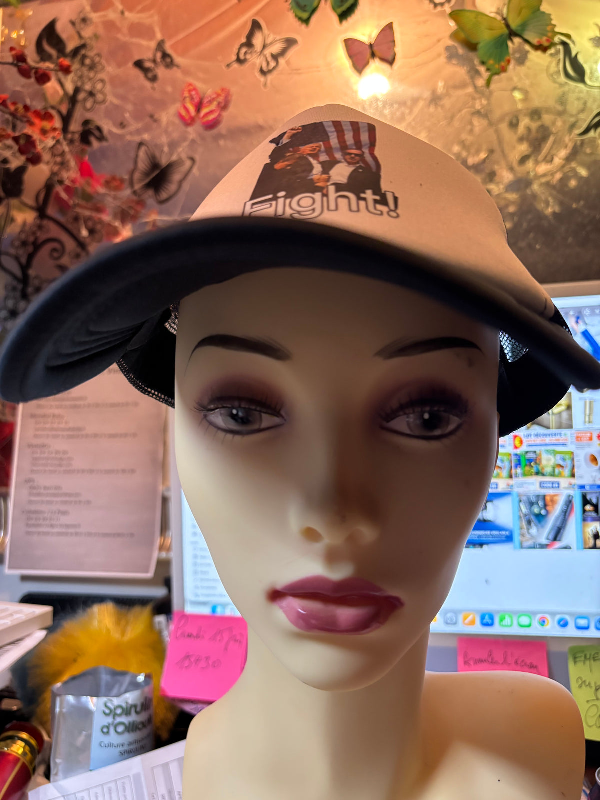 Casquette Trump blanche/bleue
