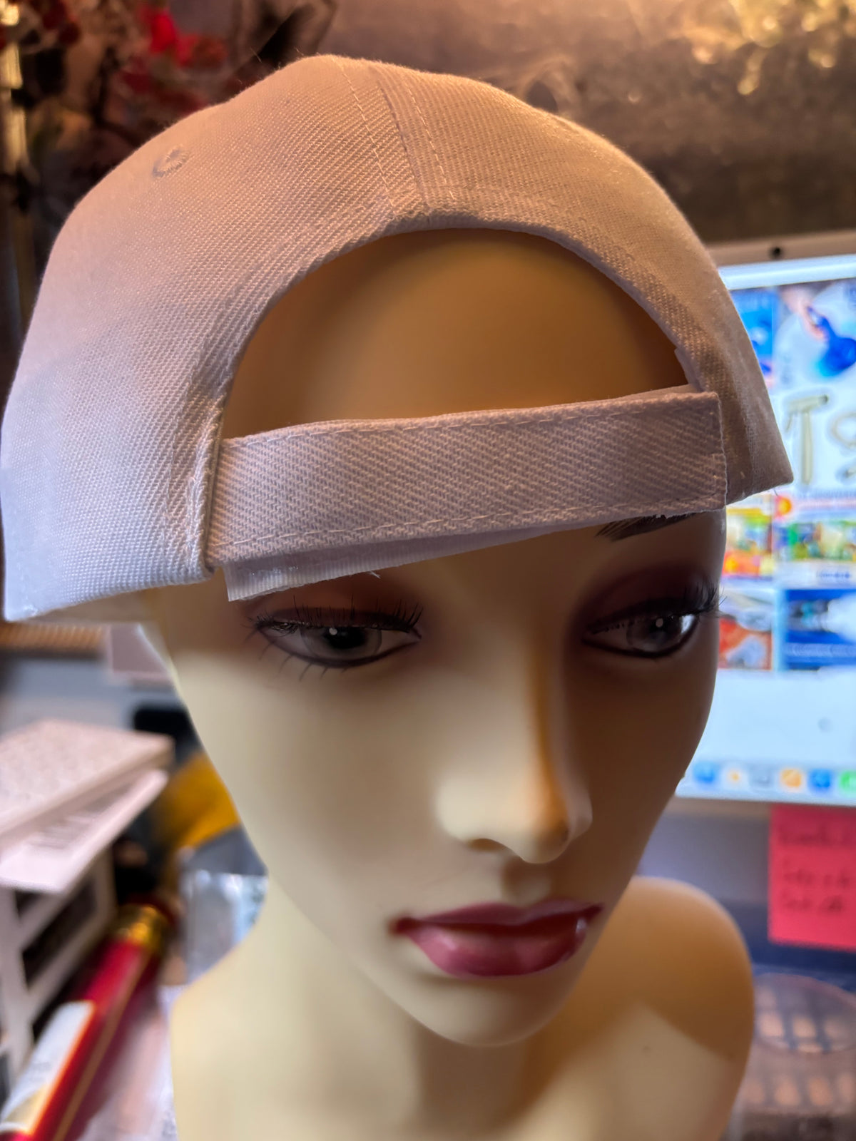 CASQUETTE BLANCHE USA – VISIÈRE DRAPEAU AMÉRICAIN 🇺🇸