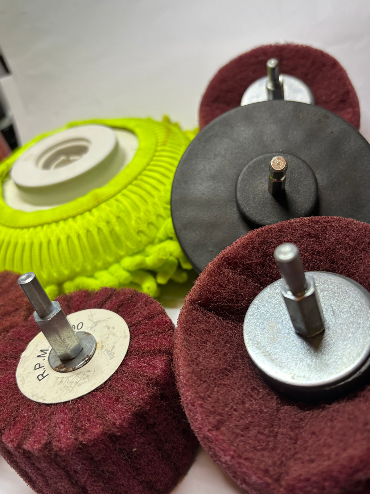 ✨ Têtes de polissage et de nettoyage pour perceuse – Kit complet 7 pièces