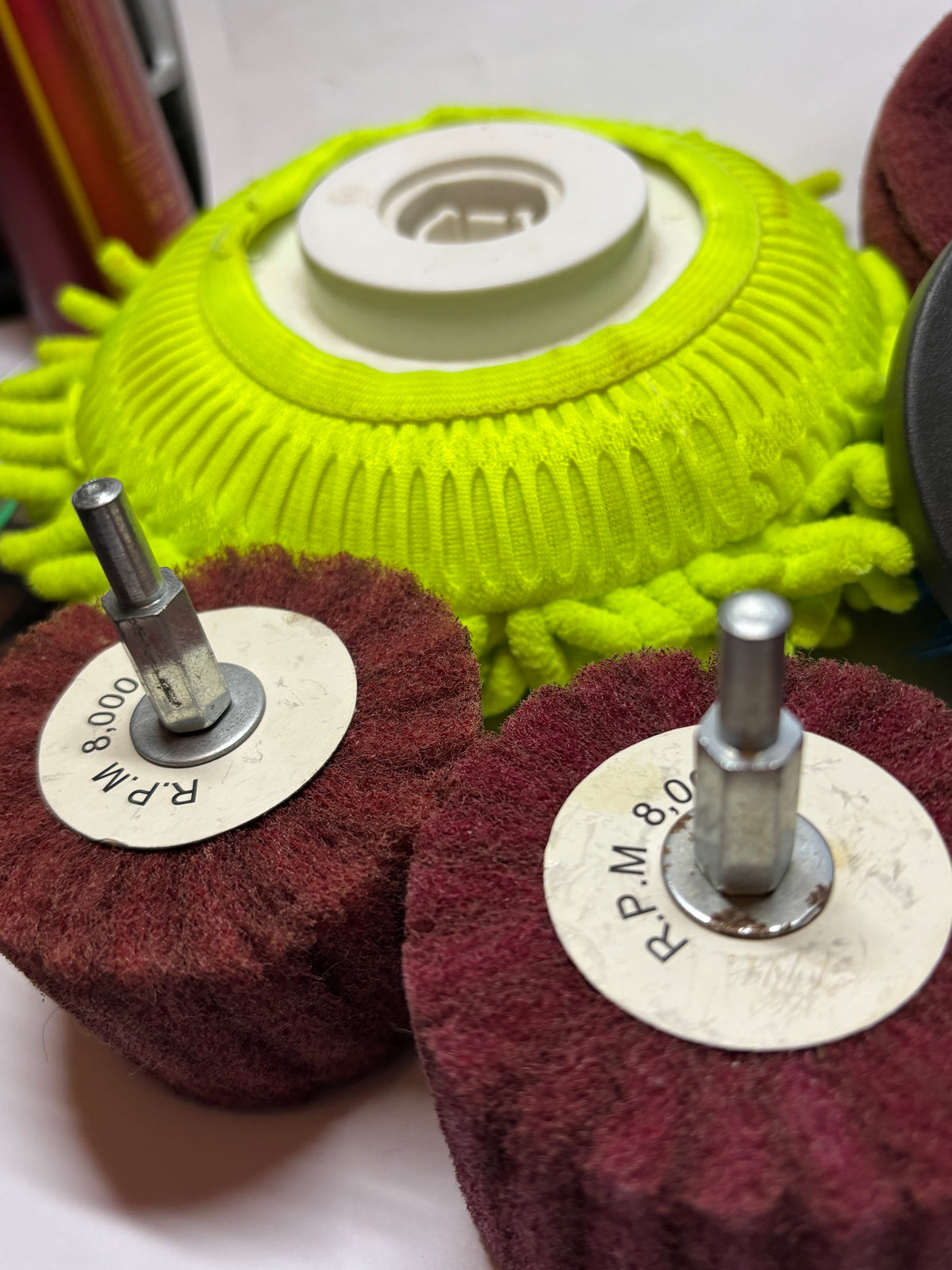✨ Têtes de polissage et de nettoyage pour perceuse – Kit complet 7 pièces