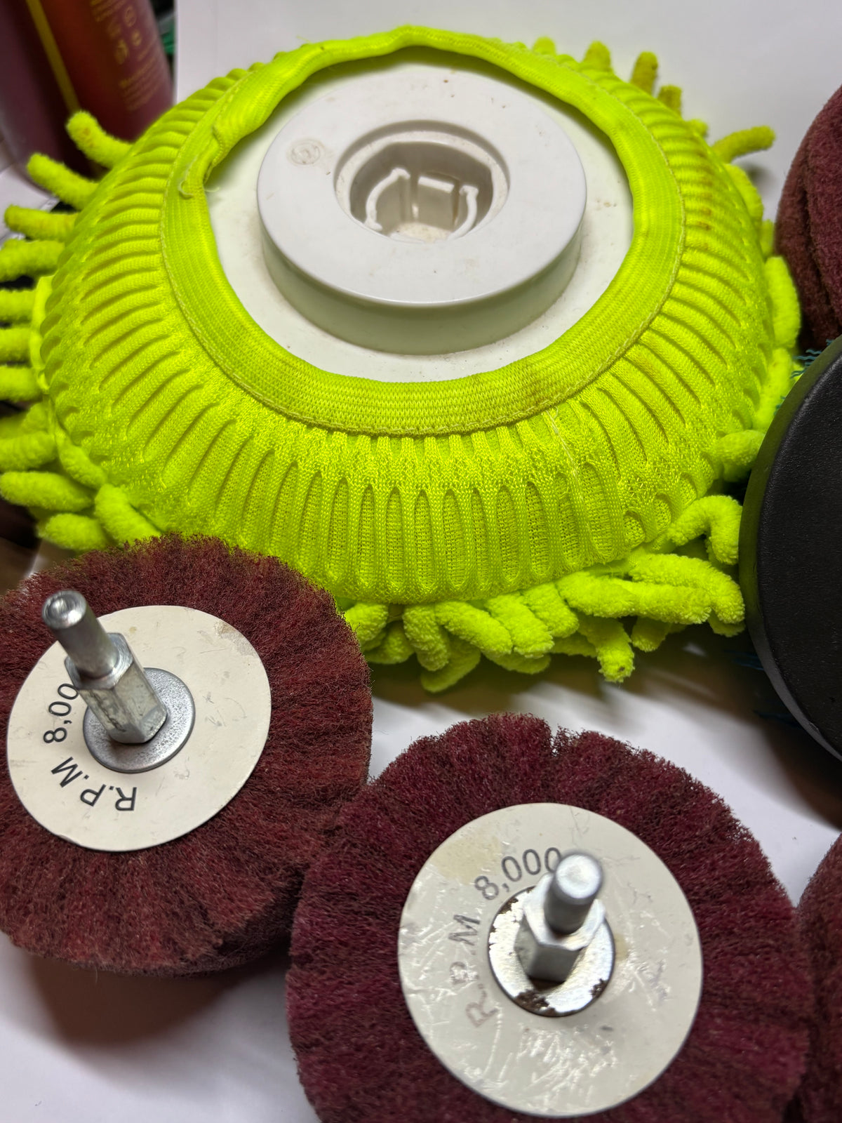 ✨ Têtes de polissage et de nettoyage pour perceuse – Kit complet 7 pièces