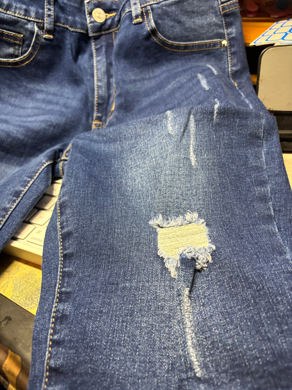 🌞 BERMUDA JEAN FEMME TAILLE 38 – STYLE DENIM TENDANCE