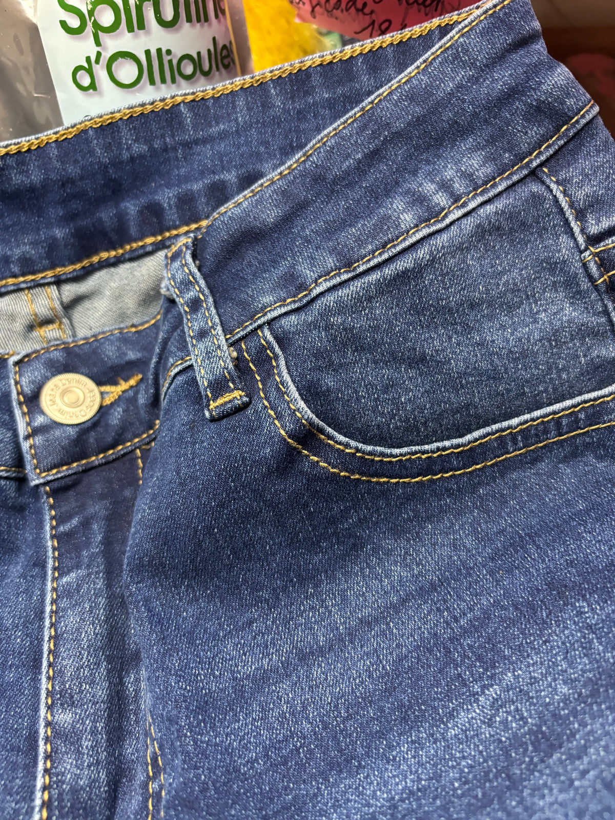 🌞 BERMUDA JEAN FEMME TAILLE 38 – STYLE DENIM TENDANCE