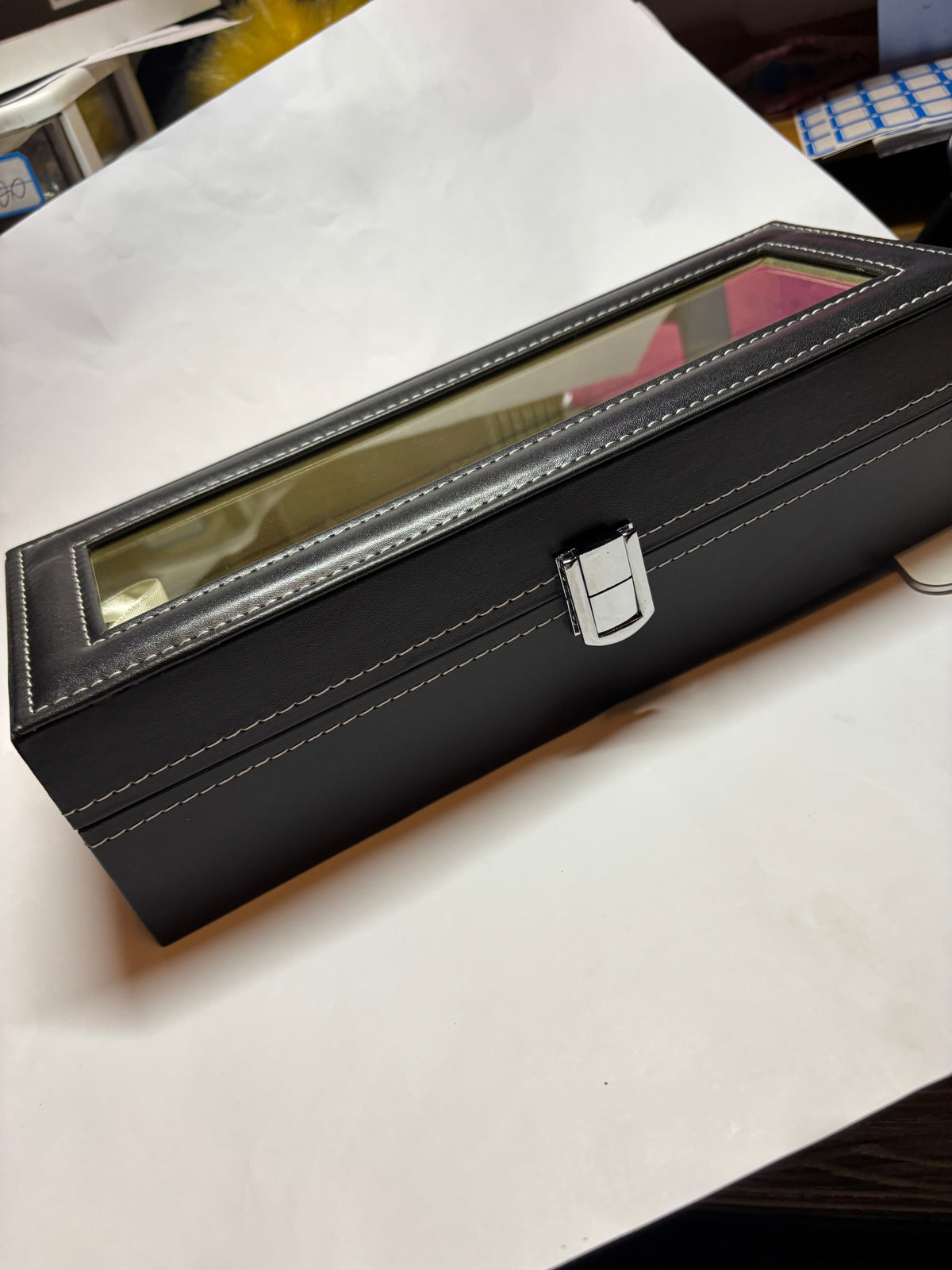 ⌚ COFFRET DE RANGEMENT 6 MONTRES – NOIR ÉLÉGANT