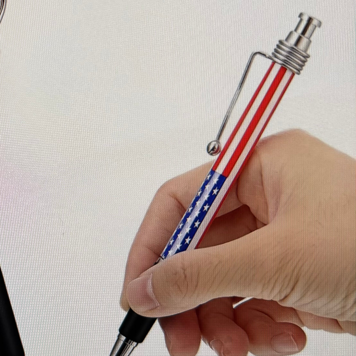 Lot de 5 stylos à bille drapeau américain USA