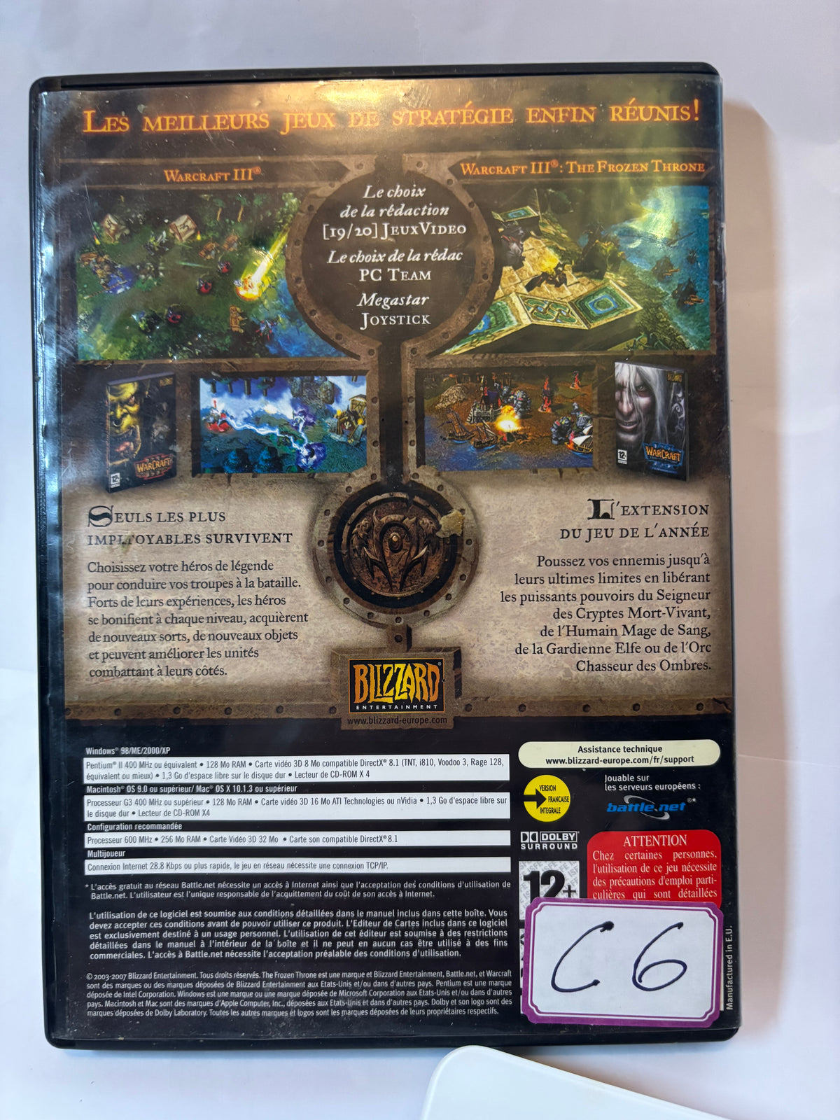 ⚔️ Warcraft III : Reign of Chaos + The Frozen Throne (PC / Mac)