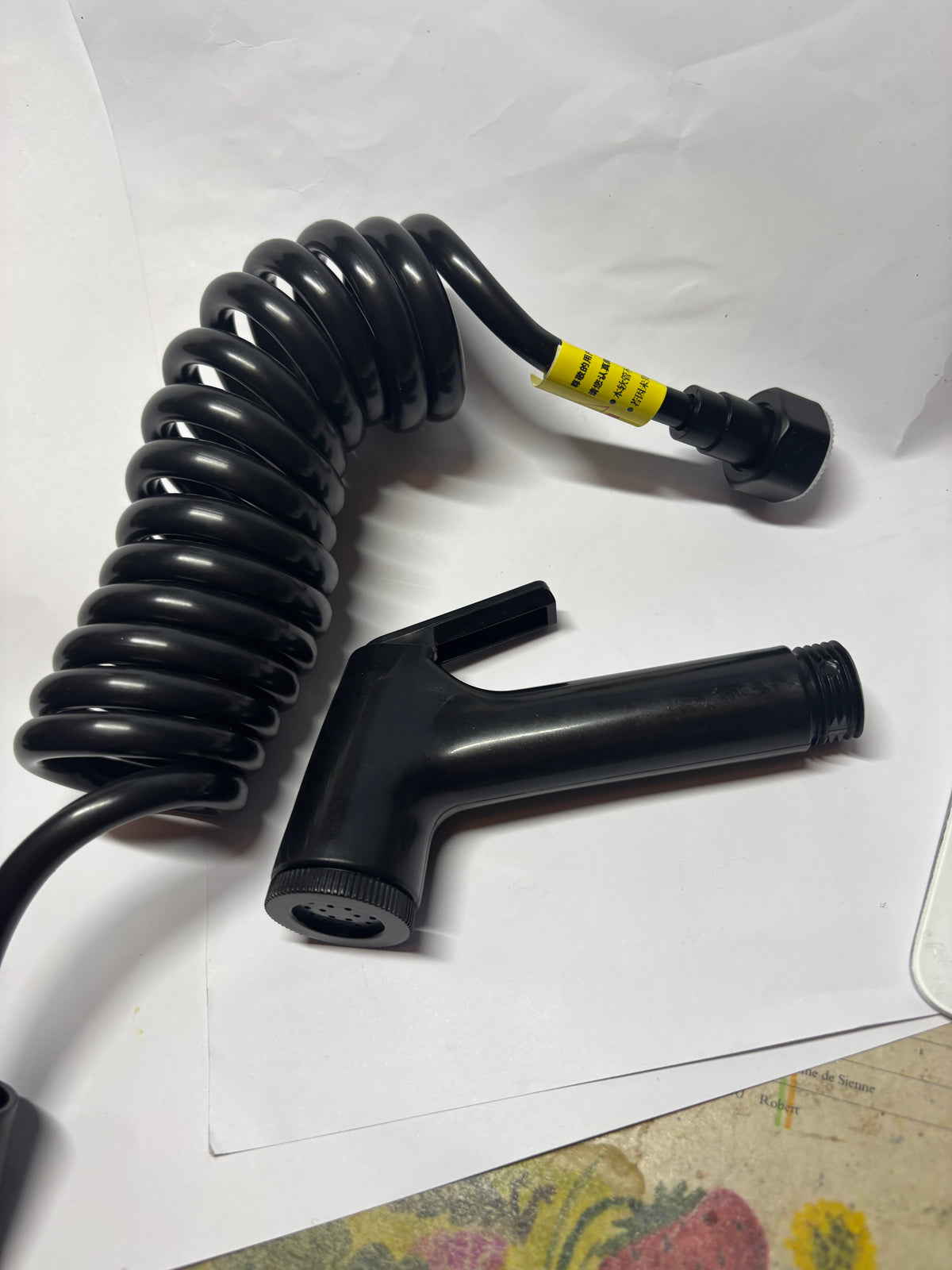 🚿 DOUCHETTE WC NOIRE HAUTE PRESSION – ÉLÉGANTE, PRATIQUE ET RARE !