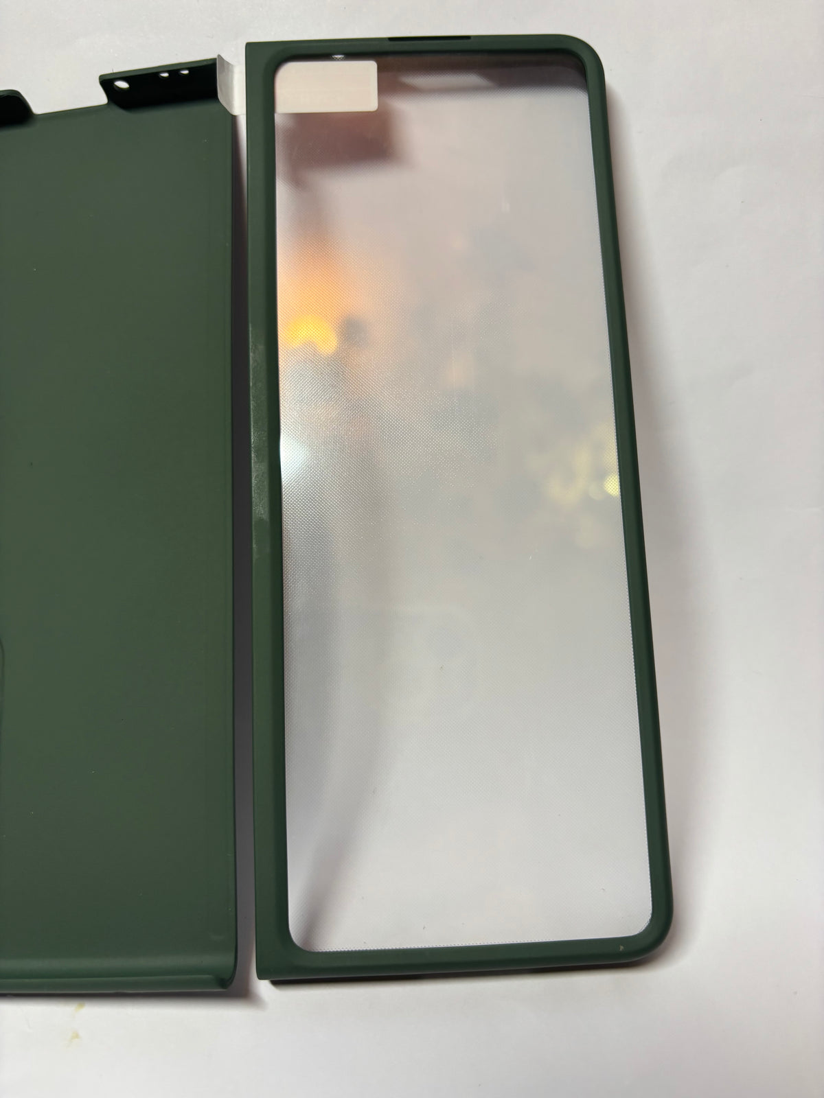 📱 Coque intégrale 360° Samsung Galaxy Z Fold 3 – Verre trempé intégré – Vert nuit