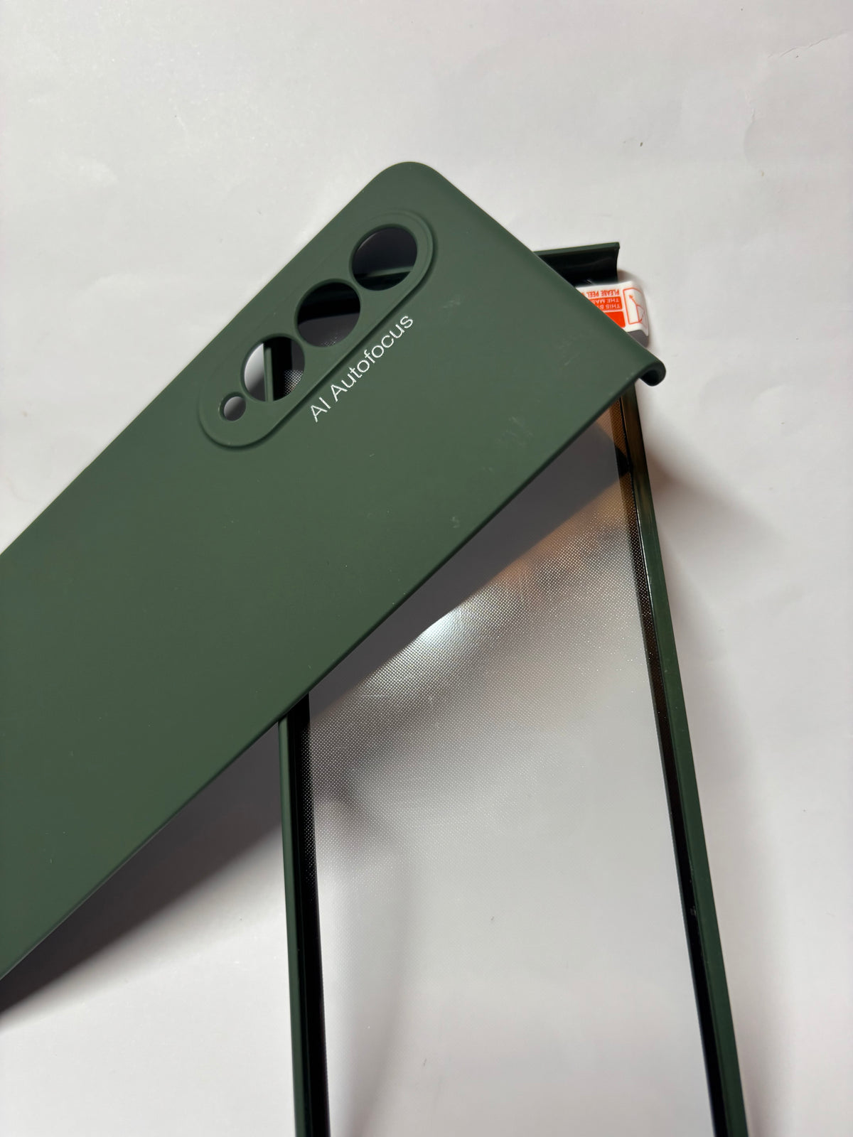 📱 Coque intégrale 360° Samsung Galaxy Z Fold 3 – Verre trempé intégré – Vert nuit