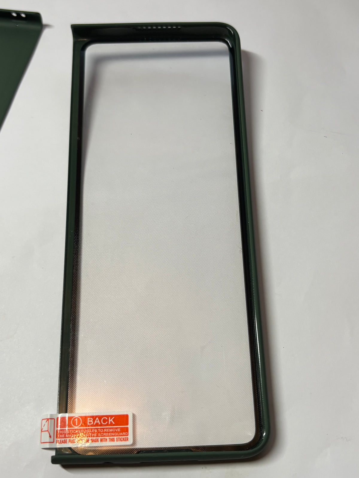 📱 Coque intégrale 360° Samsung Galaxy Z Fold 3 – Verre trempé intégré – Vert nuit