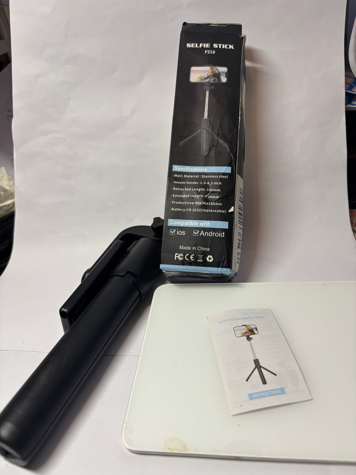 📸 Perche à Selfie Bluetooth avec Trépied Intégré – Rotation 360° – Télécommande Sans Fil – Ultra Compacte